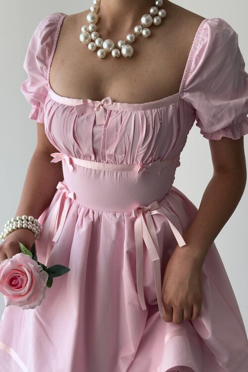 Boje Fiyonk Detaylı Elbise