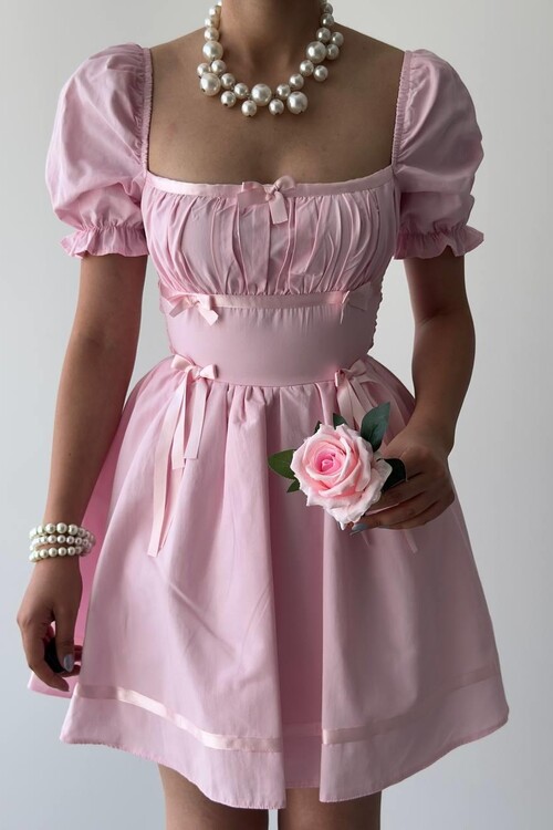 Boje Fiyonk Detaylı Elbise