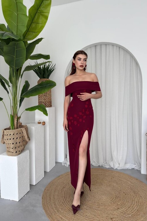 Cası Straplez  Elbise