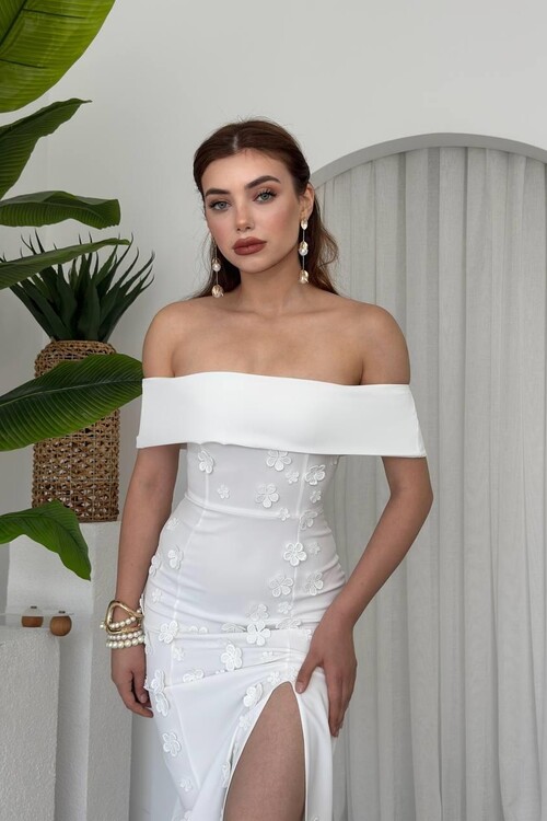 Cası Straplez  Elbise