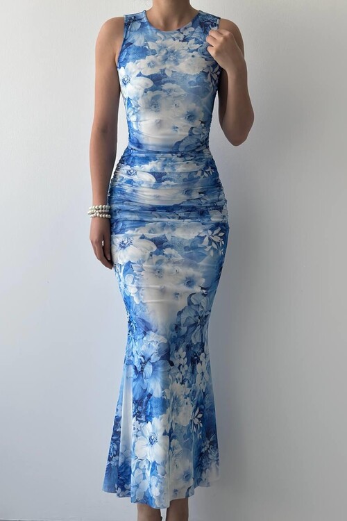 Cera Büzgülü Elbise