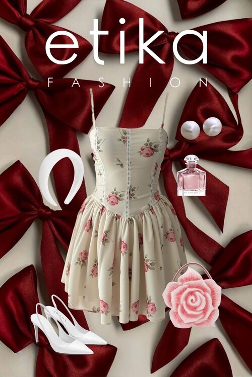 Con İp Askılı Elbise