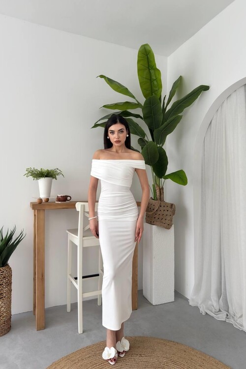 Dron Strapless Dress