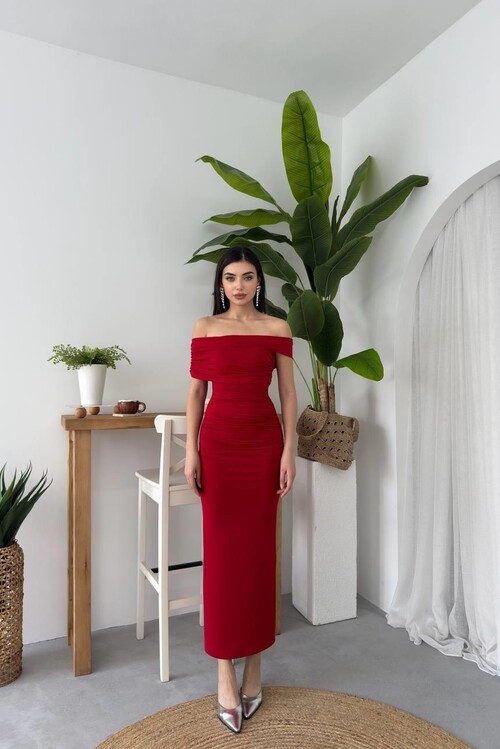 Dron Strapless Dress