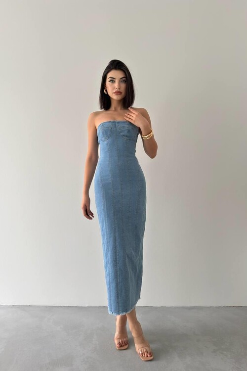 Ener Straplez Elbise