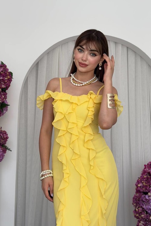 Enos İp Askılı Elbise