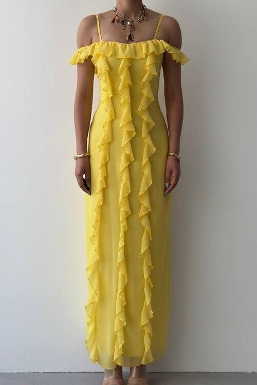 Enos İp Askılı Elbise