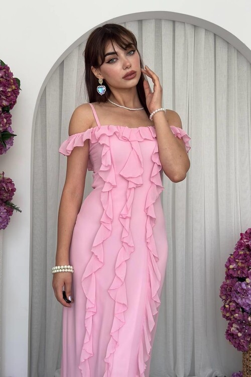 Enos İp Askılı Elbise