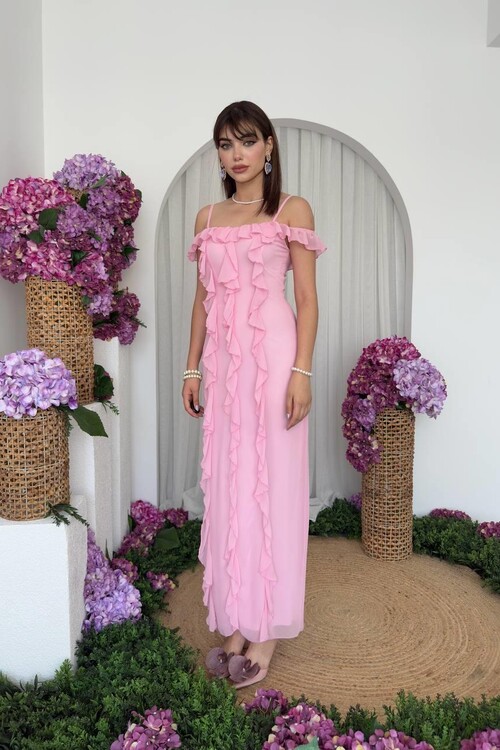 Enos İp Askılı Elbise