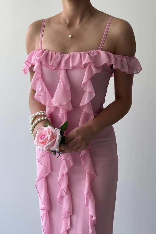 Enos İp Askılı Elbise