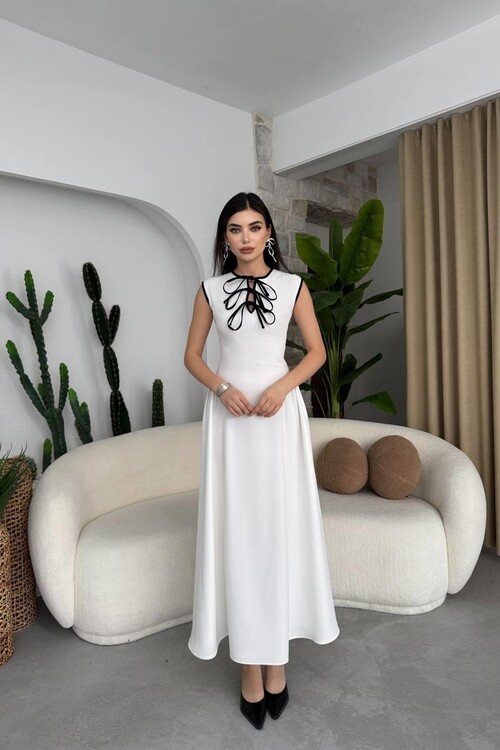 Eros Bow Detailed Dress