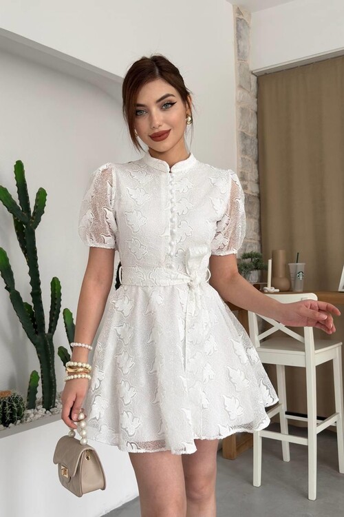 Erwa Belt Detailed Dress