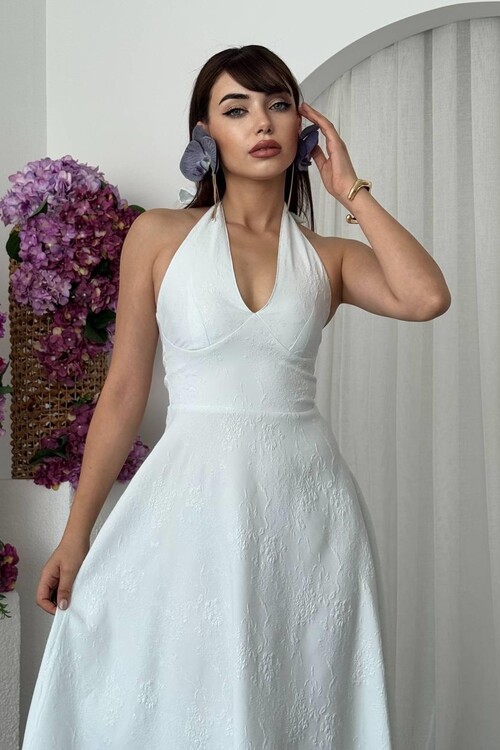 Fune Bağlamalı Elbise