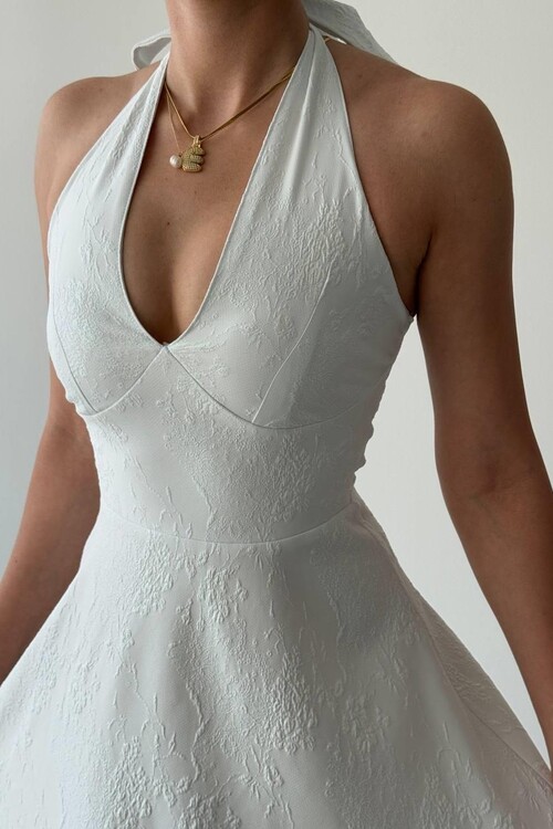 Fune Bağlamalı Elbise