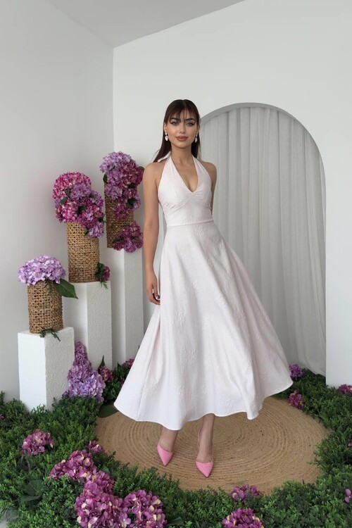 Fune Bağlamalı Elbise