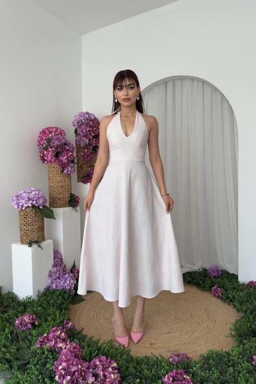 Fune Bağlamalı Elbise