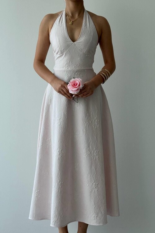 Fune Bağlamalı Elbise