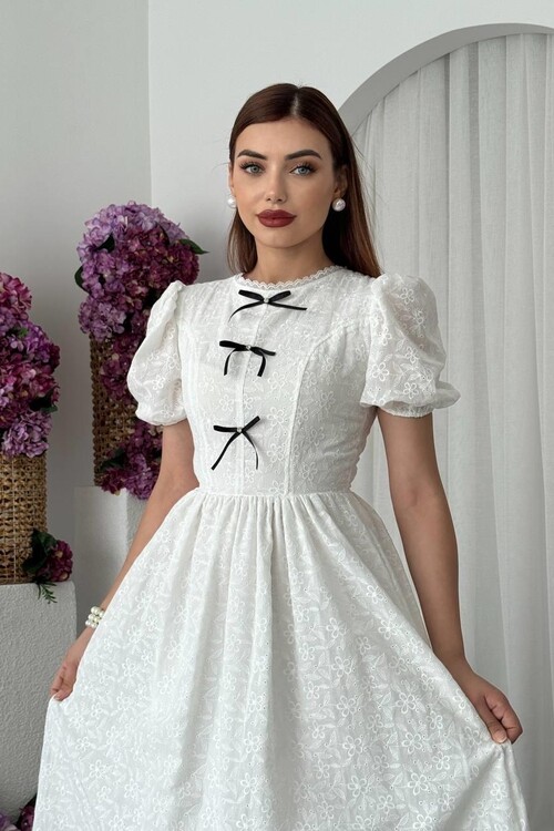 Gera Bow Detailed Dress