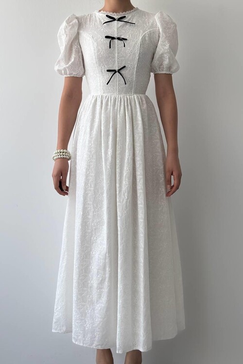 Gera Bow Detailed Dress