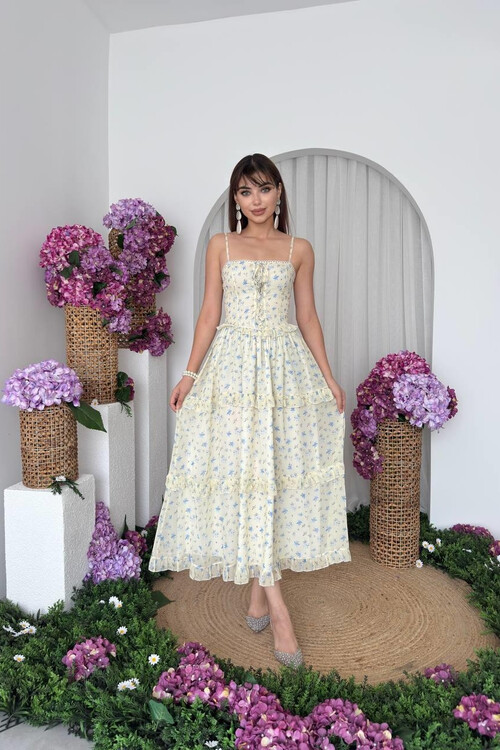 Hafza İp Askılı Elbise