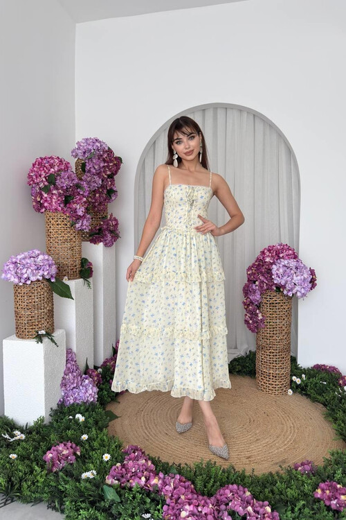 Hafza İp Askılı Elbise