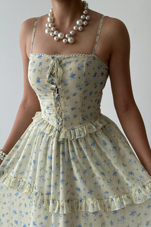 Hafza İp Askılı Elbise