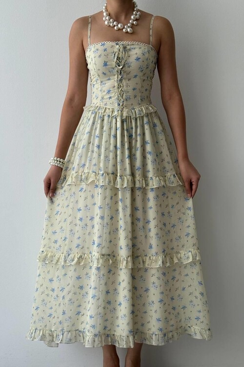 Hafza İp Askılı Elbise