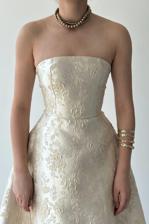 Haseki Strapless Dress