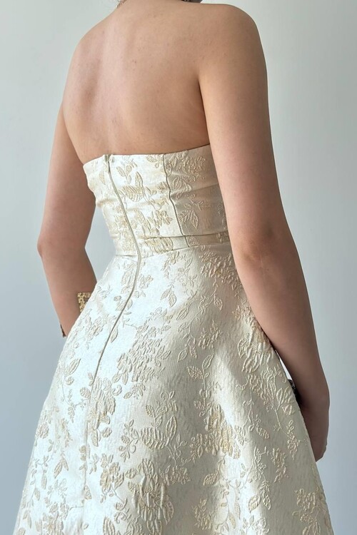 Haseki Strapless Dress