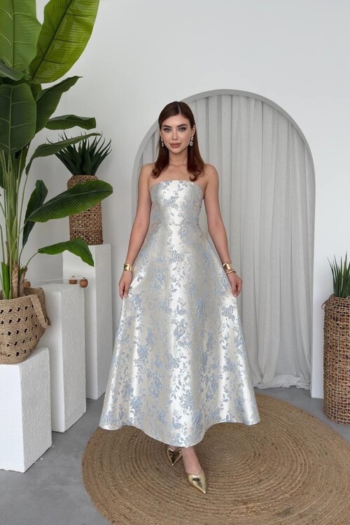 Haseki Strapless Dress