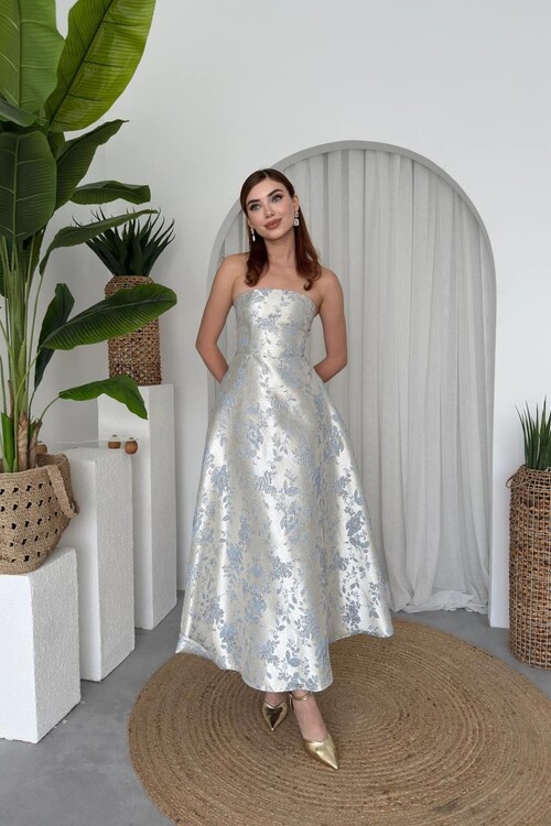 Haseki Strapless Dress