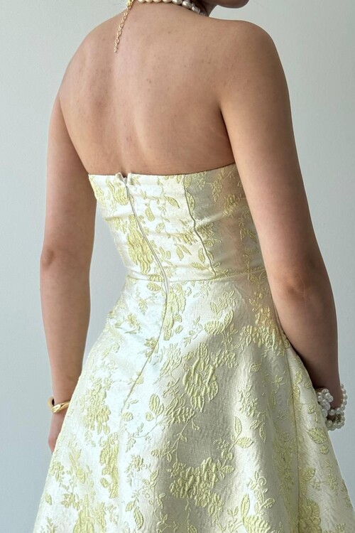 Haseki Strapless Dress