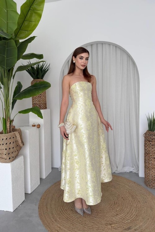 Haseki Strapless Dress