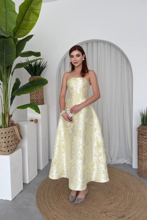 Haseki Strapless Dress