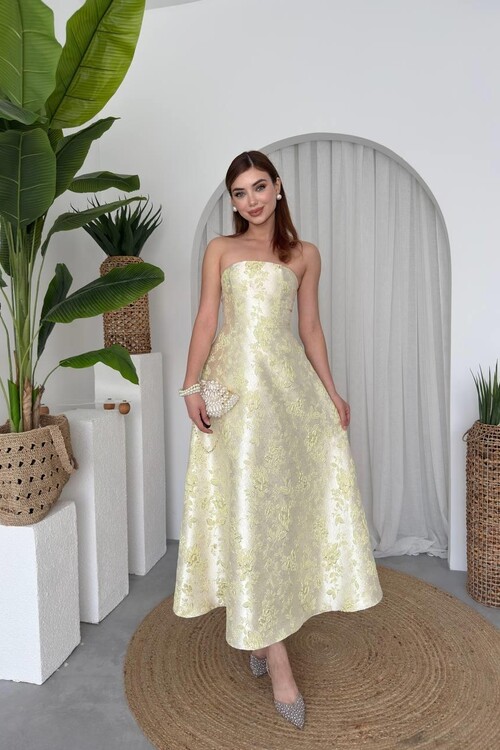 Haseki Strapless Dress