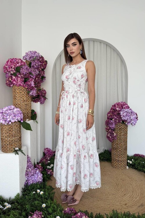 Hens Lace Detailed Dress