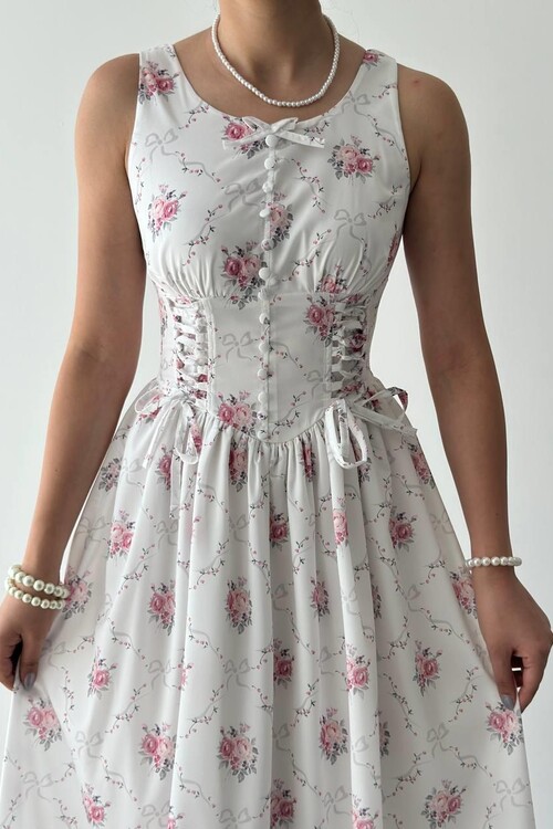 Hens Lace Detailed Dress