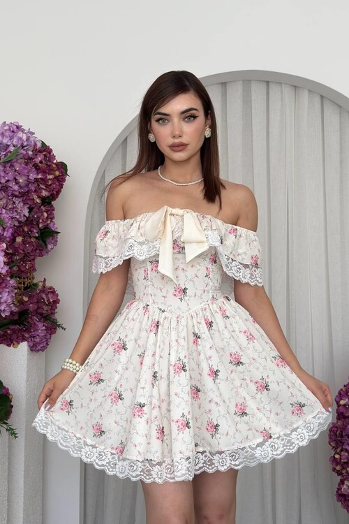 Huma Fiyonk Detaylı Elbise