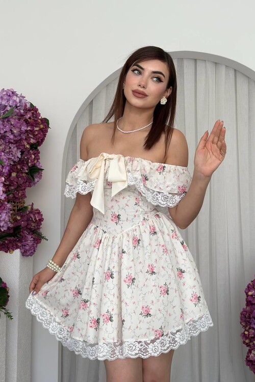 Huma Fiyonk Detaylı Elbise