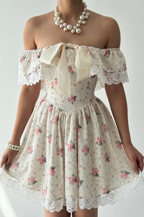 Huma Fiyonk Detaylı Elbise