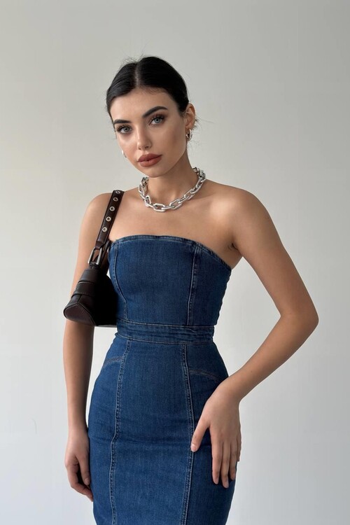 Izer Straplez Elbise