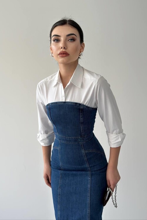 Izer Straplez Elbise