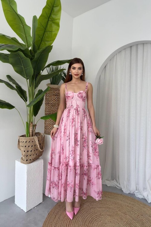 Jame Askılı Elbise