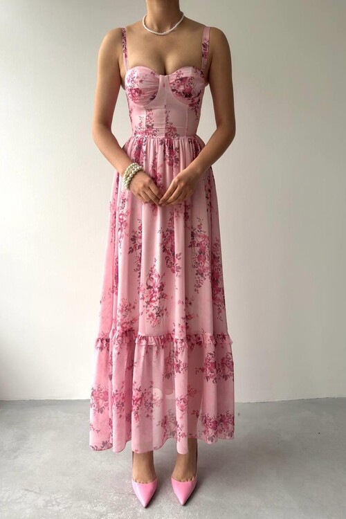 Jame Askılı Elbise