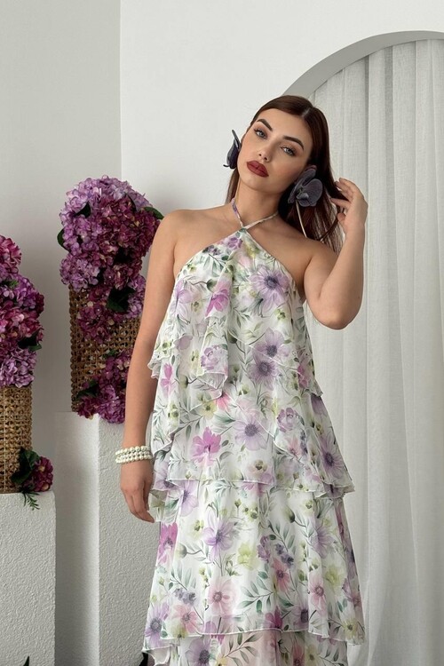 Jeon Neck Strap Dress