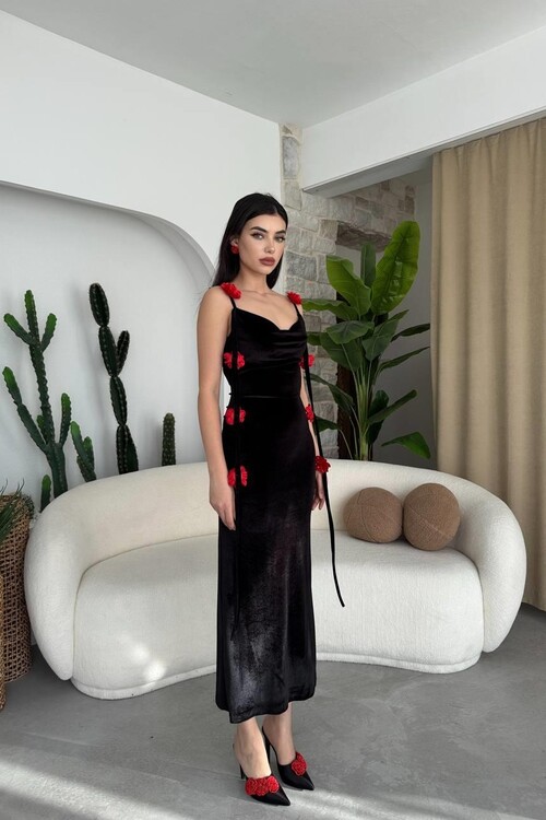 Kadrin Rose Detailed Dress