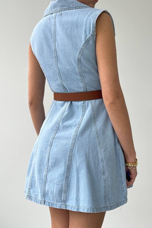 Kevin Belted Jean Dress