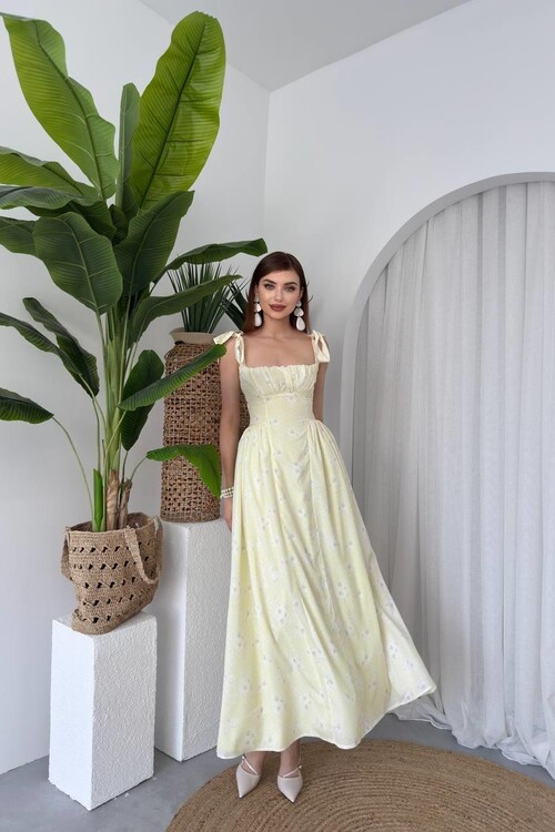 Khalesi Shoulder Tie Dress