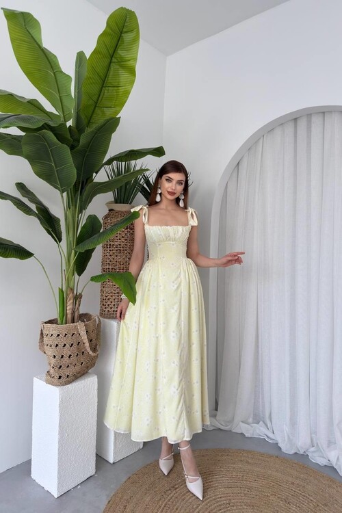 Khalesi Shoulder Tie Dress