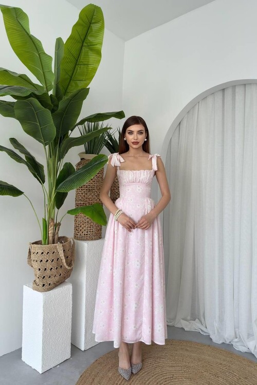 Khalesi Shoulder Tie Dress